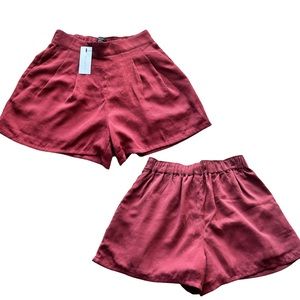 Dynamite Burgundy Dress Shorts Size Small